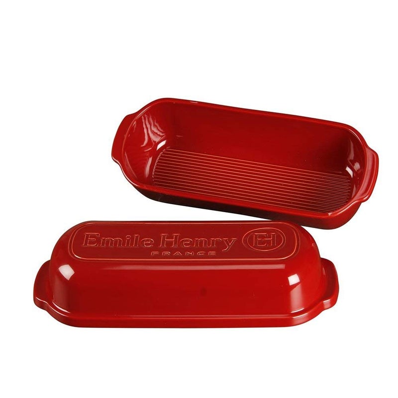 Emile Henry Italian Bread Loaf Baker | Burgundy - Image 2